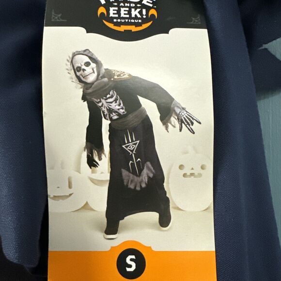 Hyde and EEK! Other - HYDE AND EEK! KIDS SPIRIT REAPER COSTUME, NAVY Kids Youth Size S 4-7